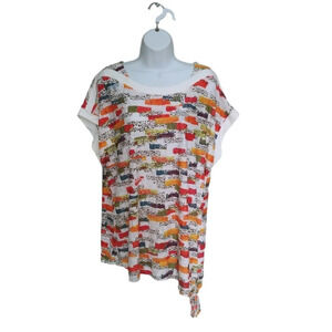 Claire  France A-Line Sleeveless Top Stretchy 2X